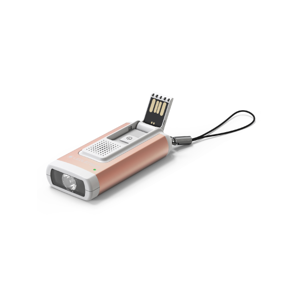 Ledlenser EDC 充電迷你匙扣燈 - K6R.Safety 玫瑰金 (警報信號/爆閃)