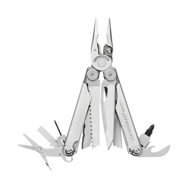 Leatherman 折叠多用途工具 - WAVE+ 銀色