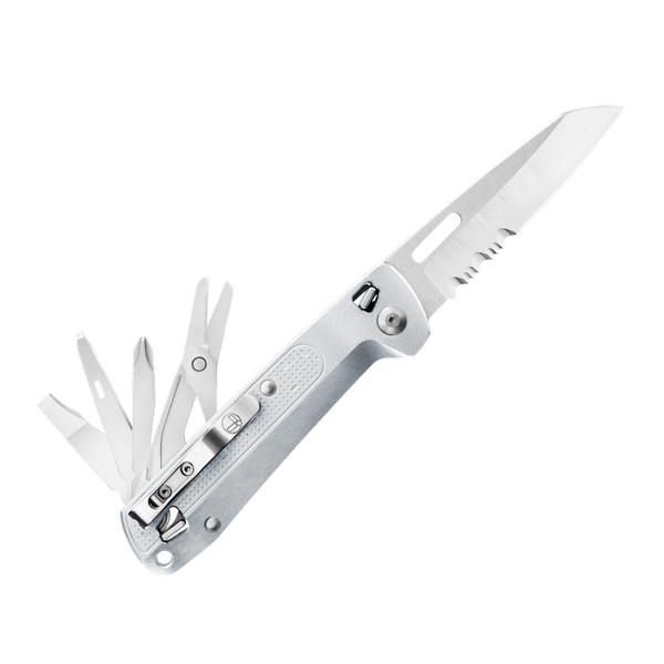 Leatherman 折叠多用途工具 - FREE K4x 銀色 (單手操作所有功能)