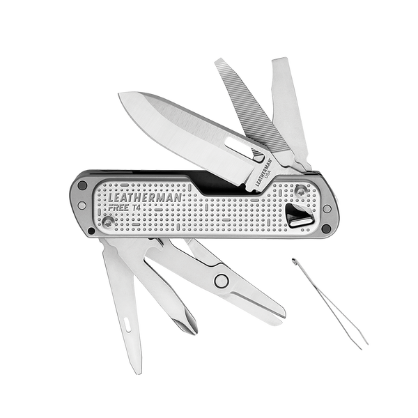 Leatherman 折叠多用途工具 - FREE T4 銀色 (單手操作所有功能)