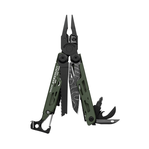 Leatherman 折叠多用途工具 - SIGNAL 綠色 (戶外活動)