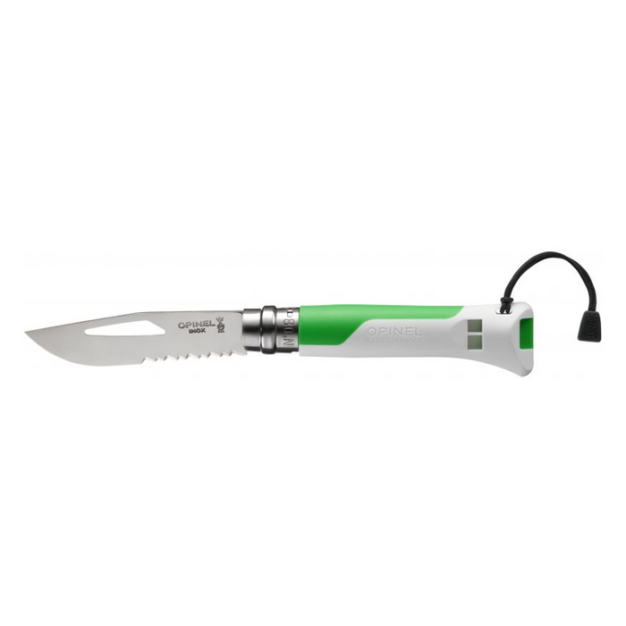 Opinel Tradition Multifunction Folding Knife - N08 Outdoor Sports Fluo Green