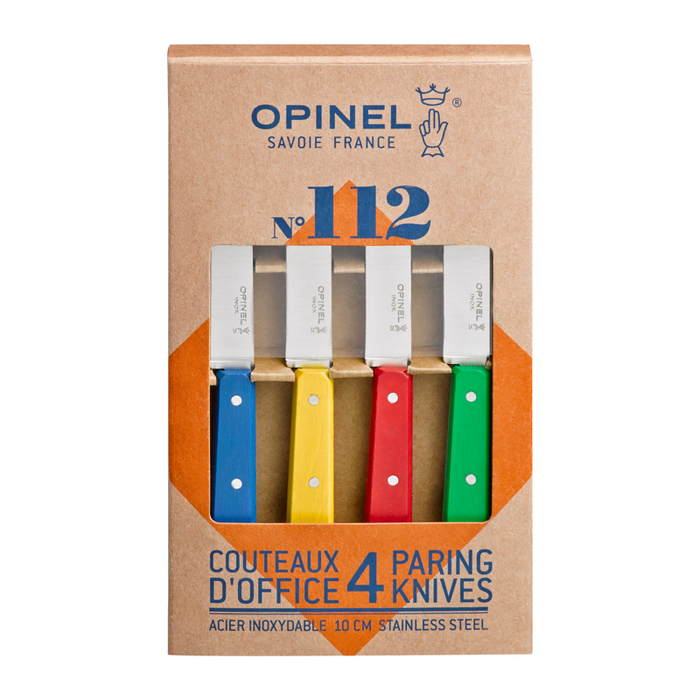 Opinel Kitchen Paring Knife - Les Essentiels du Cuisinier N112 4-in-1 Set Classic