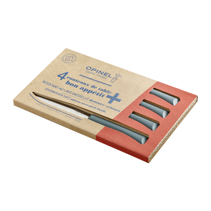 Opinel Table Micro-Serrated Steak Knife - Bon Appetit+ N125 4-in-1 Set Anthracite