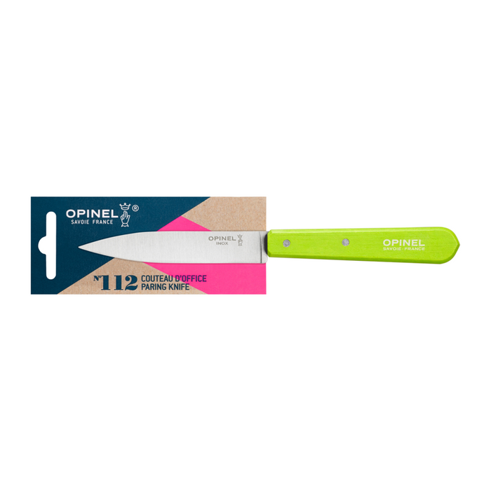 Opinel Kitchen Paring Knife - Les Essentiels du Cuisinier N112 Apple Green