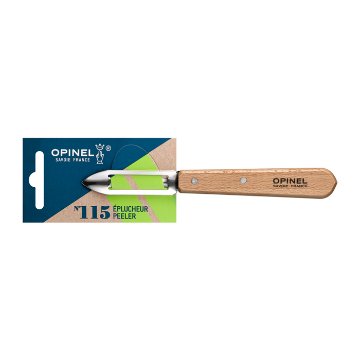 Opinel Kitchen Peeler - Les Essentiels du Cuisinier N115 Natural