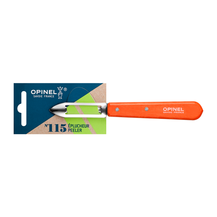 Opinel Kitchen Peeler - Les Essentiels du Cuisinier N115 Tangerine