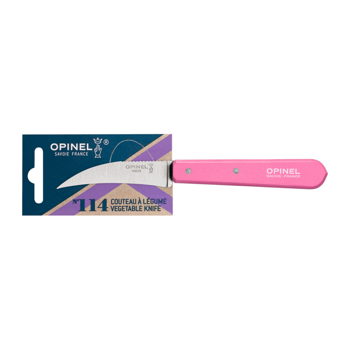 Opinel Kitchen Vegetable Knife - Les Essentiels du Cuisinier N114 Fuchsia