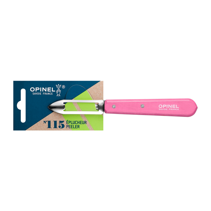 Opinel Kitchen Peeler - Les Essentiels du Cuisinier N115 Fuchsia