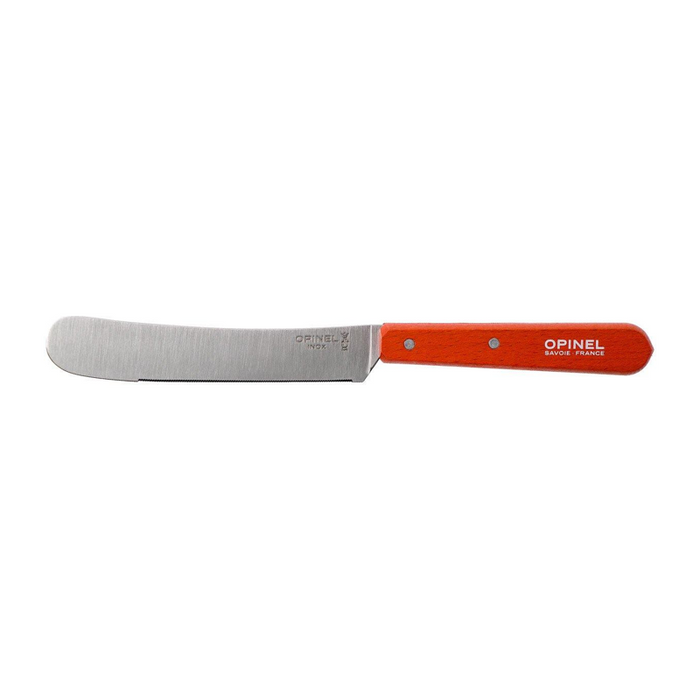 Opinel Kitchen Breakfast Knife - Les Essentiels du Cuisinier Tangerine