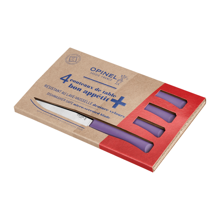 Opinel Table Micro-Serrated Steak Knife - Bon Appetit+ N125 Pigeon Blue