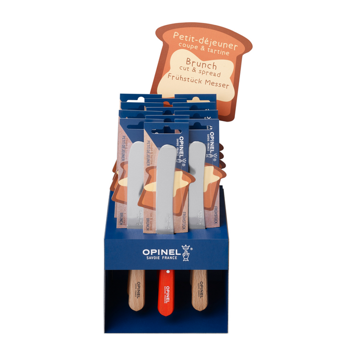 Opinel Kitchen Breakfast Knife - Les Essentiels du Cuisinier 6+6 Display Set Assorted