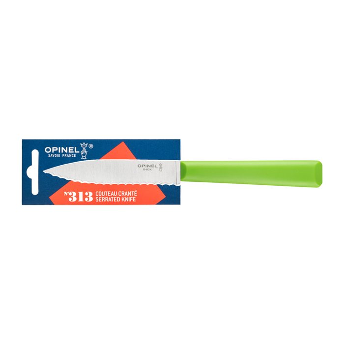 Opinel Kitchen Serrated Knife - Essentiels N313 Green