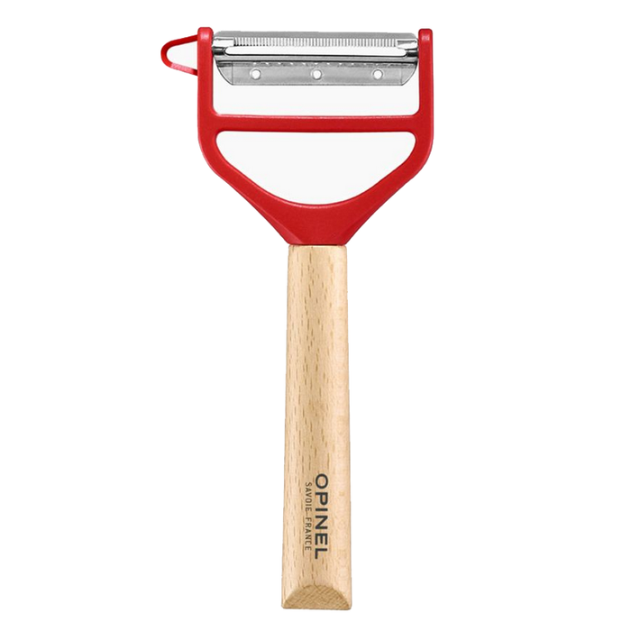 Opinel Kitchen Collection - T-Duo Wooden Peeler In Red