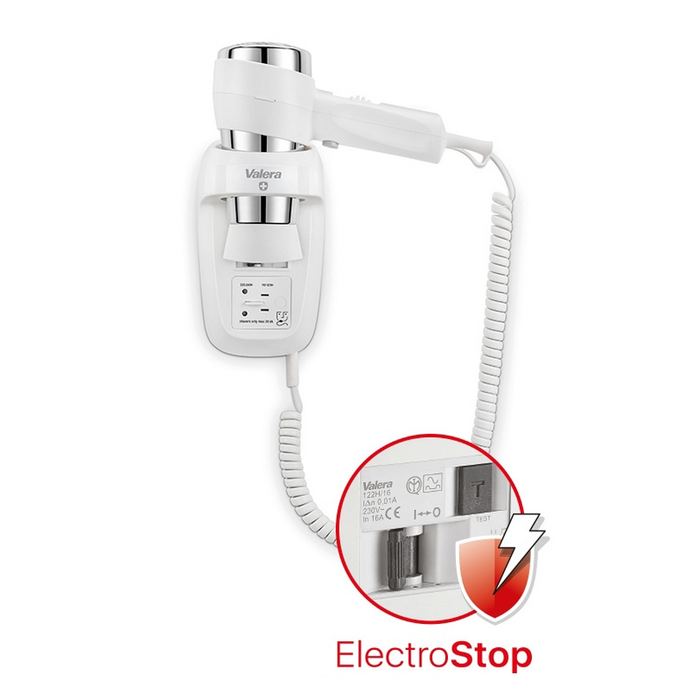Valera Hospitality 掛牆式電風筒 - Action Protect 1600 Shaver白色