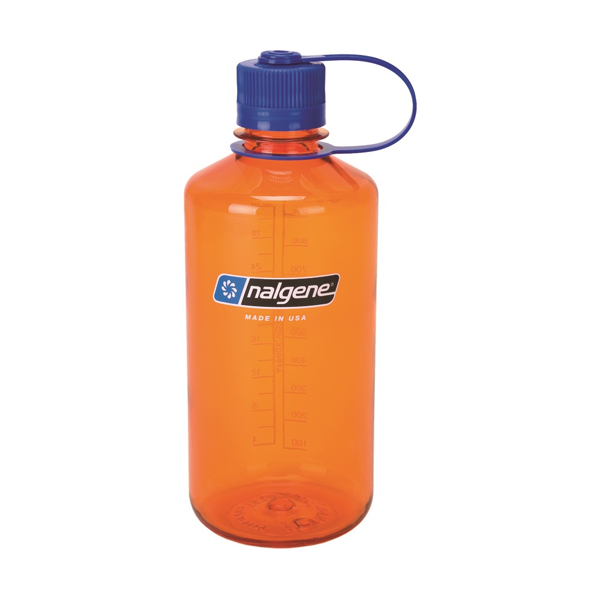 Nalgene Water Bottle - Narrow Mouth Orange (1000mL)