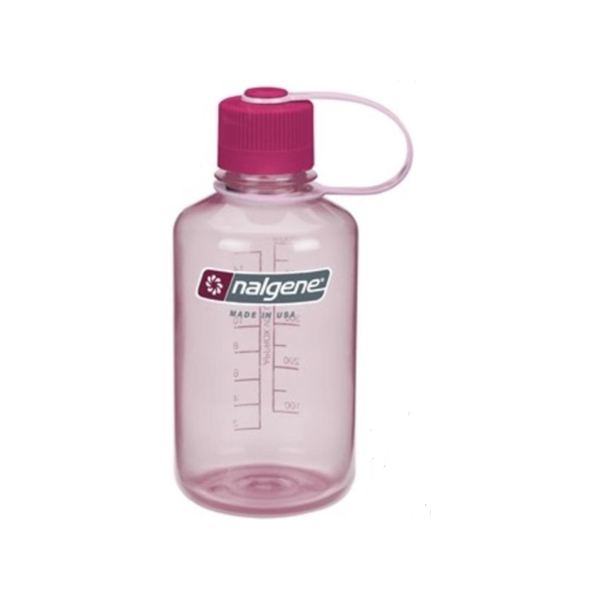 Nalgene Water Bottle - Narrow Mouth Clear Pink (500mL)