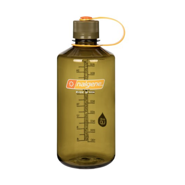 Nalgene Water Bottle - Narrow Mouth Olive (1000mL)