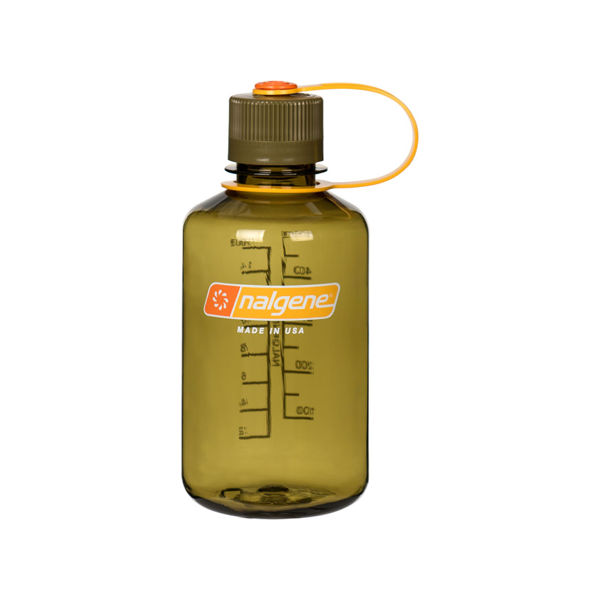 Nalgene Water Bottle - Narrow Mouth Olive (500mL)