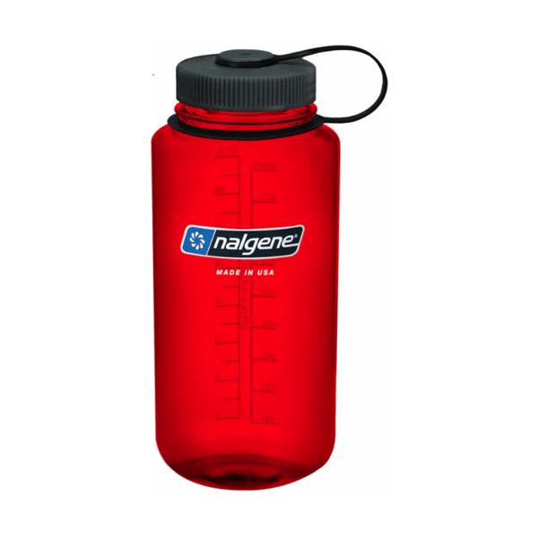 Nalgene Water Bottle - Wide Mouth Red (1000mL)