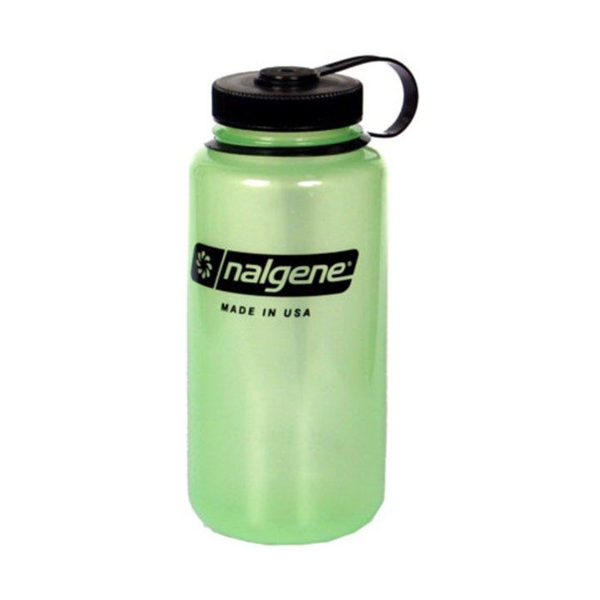 Nalgene Water Bottle - Wide Mouth Green Glow (1000mL)