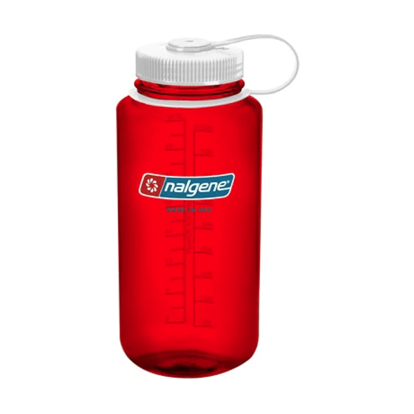 Nalgene Water Bottle - Wide Mouth Outdoor Red (1000mL)