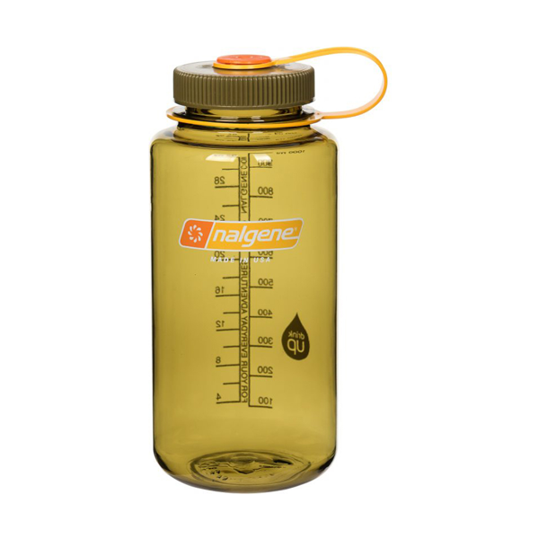 Nalgene Water Bottle - Wide Mouth Olive (1000mL)