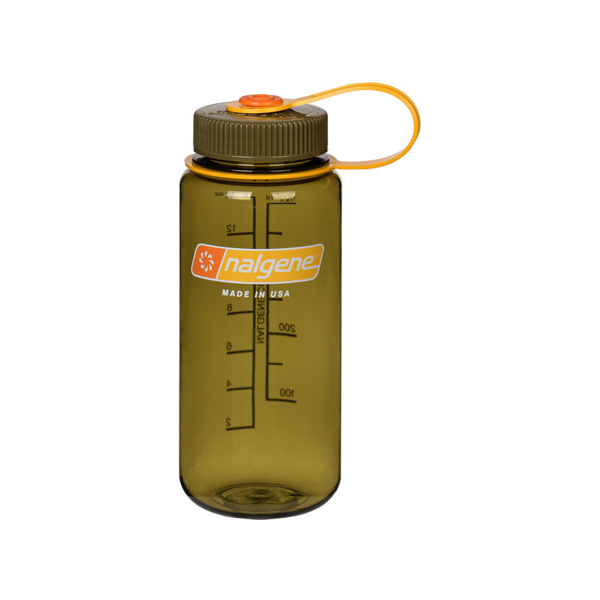 Nalgene Water Bottle - Wide Mouth Olive (500mL)