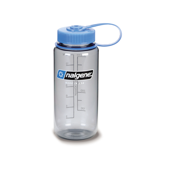 Nalgene Water Bottle - Wide Mouth Gray (500mL)
