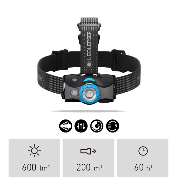 Ledlenser Outdoor Headlamp - MH7 Black Blue