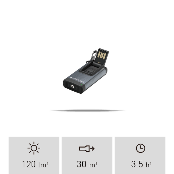 Ledlenser EDC 充電迷你匙扣燈 - K4R 灰色