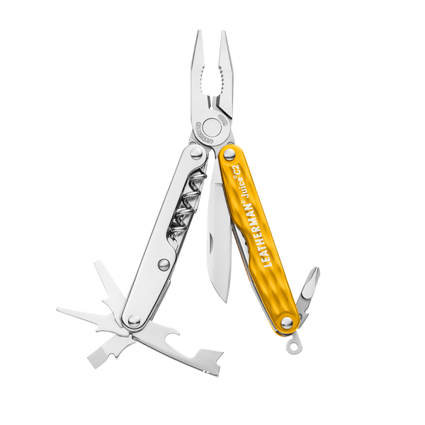 Leatherman Pliers Multi-Tool - JUICE C2 Yellow (With Corkscrew Opener)