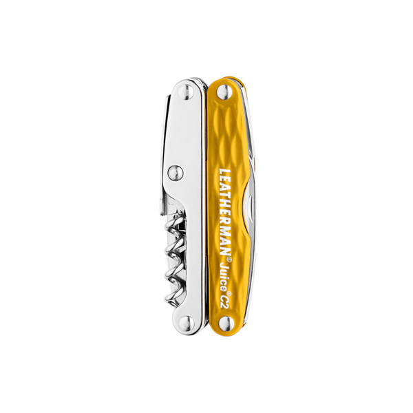 Leatherman Pliers Multi-Tool - JUICE C2 Yellow (With Corkscrew Opener)