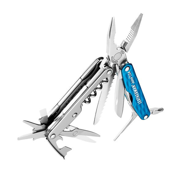 Leatherman Pliers Multi-Tool - JUICE CS4 Blue (With Corkscrew Opener)