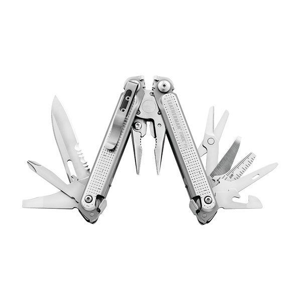 Leatherman 折叠多用途工具 - FREE P2 銀色 (單手操作所有功能)