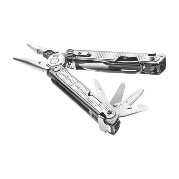 Leatherman Pliers Multi-Tool - FREE P4 Silver (One-Hand Operated)