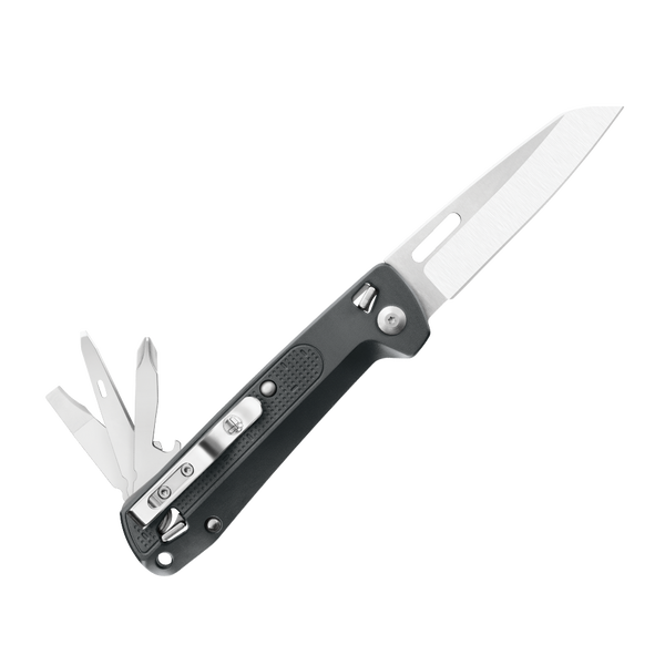 Leatherman Folding-Knife Multi-Tool - FREE K2 Gray (One-Hand Operated)