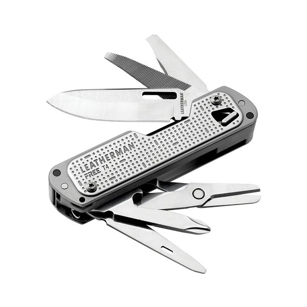 Leatherman 折叠多用途工具 - FREE T4 銀色 (單手操作所有功能)