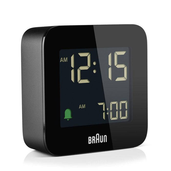 Braun Digital Travel Alarm Clock - BC08 Black