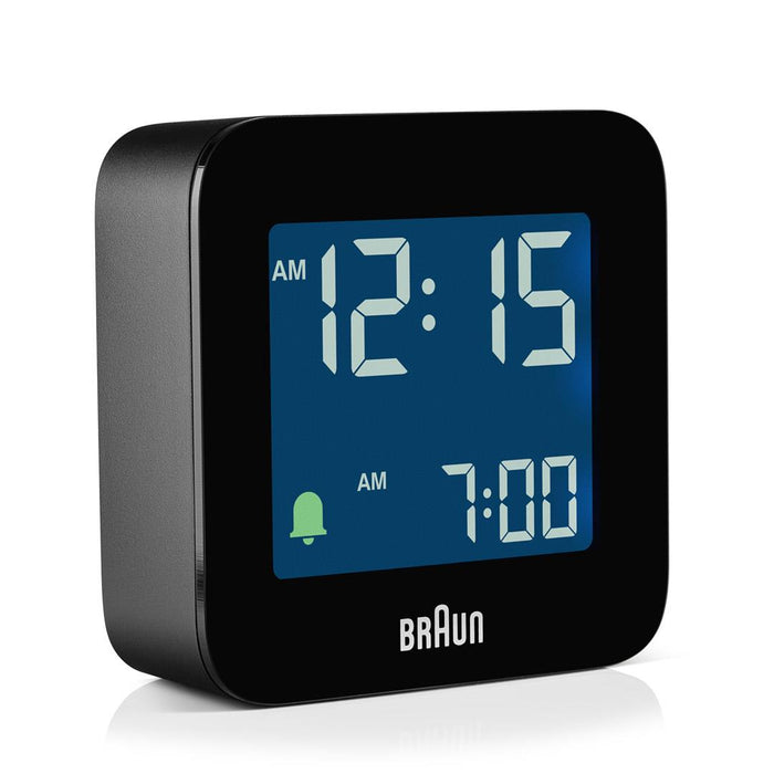 Braun Digital Travel Alarm Clock - BC08 Black