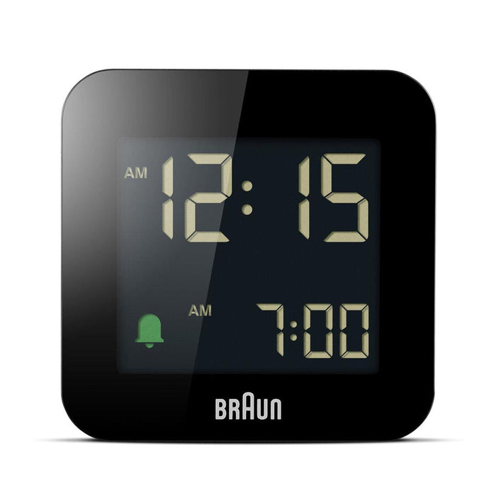 Braun Digital Travel Alarm Clock - BC08 Black
