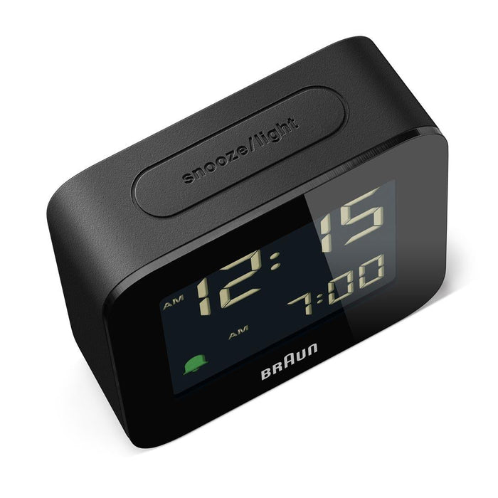 Braun Digital Travel Alarm Clock - BC08 Black