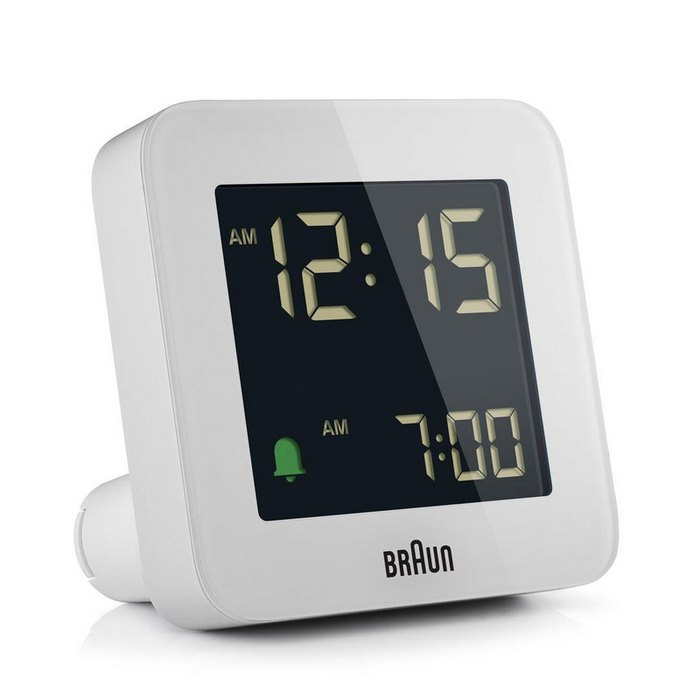 Braun Digital Alarm Clock - BC09 White