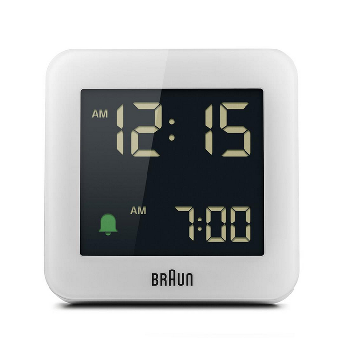 Braun Digital Alarm Clock - BC09 White