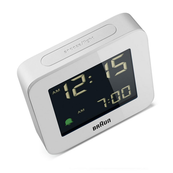 Braun Digital Alarm Clock - BC09 White