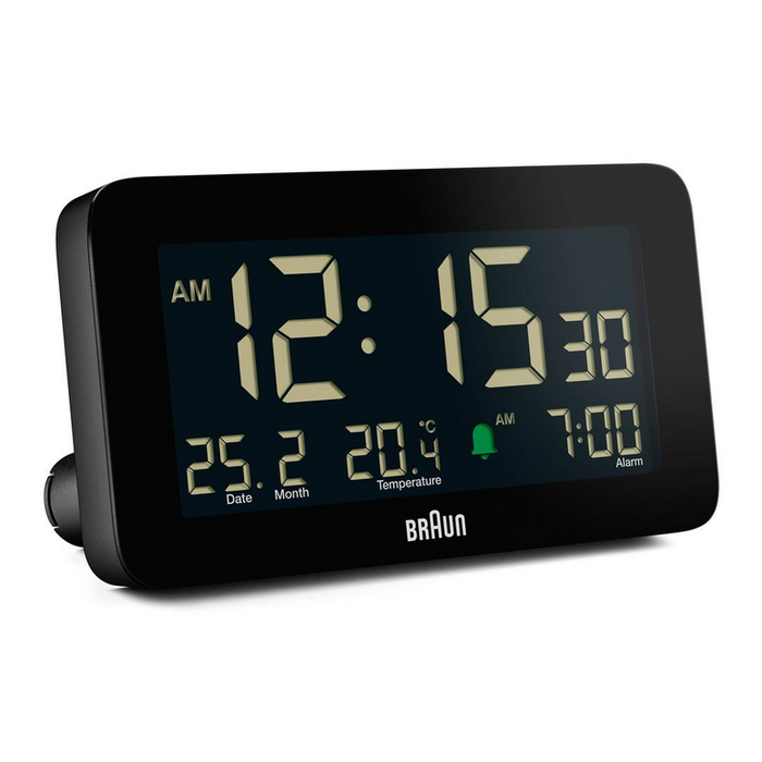 Braun Digital Alarm Clock - BC10 Black