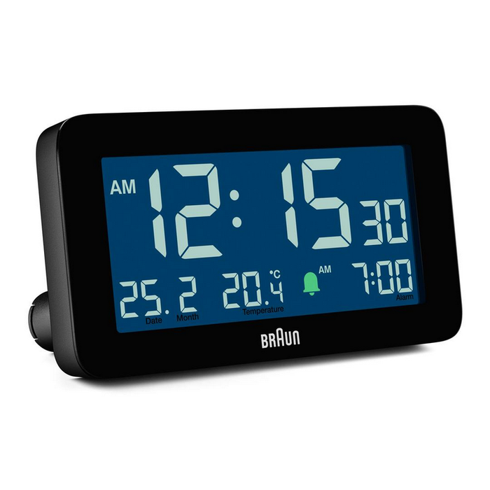 Braun Digital Alarm Clock - BC10 Black