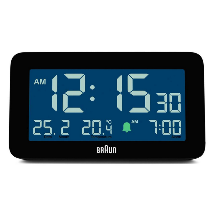 Braun Digital Alarm Clock - BC10 Black