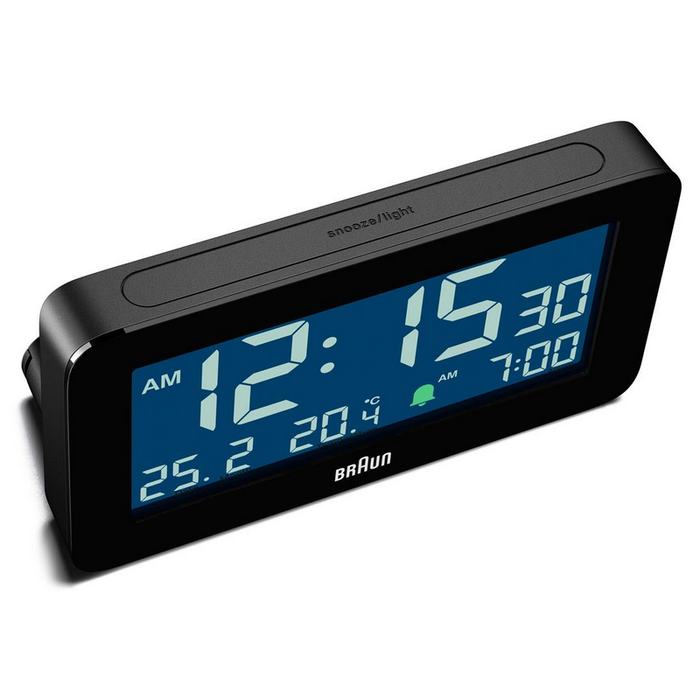 Braun Digital Alarm Clock - BC10 Black