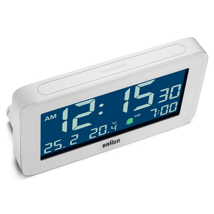Braun Digital Alarm Clock - BC10 White